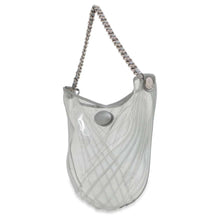 Load image into Gallery viewer, CHANEL PlasticsBag Transparent/Silver Plastics Leather
