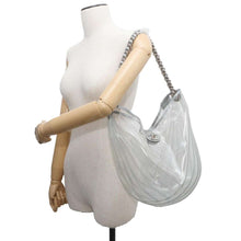 将图像加载到图库查看器中，CHANEL PlasticsBag Transparent/Silver Plastics Leather
