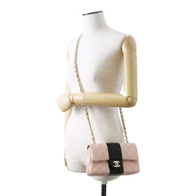 Load image into Gallery viewer, CHANEL Mini Materasse Chain Shoulder Pink/Black A69900 Lambskin
