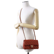 Load image into Gallery viewer, CHANEL Mini Materasse Chain Shoulder Red A69900 Lambskin
