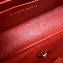 将图像加载到图库查看器中，CHANEL Mini Materasse Chain Shoulder Red A69900 Lambskin
