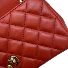 将图像加载到图库查看器中，CHANEL Mini Materasse Chain Shoulder Red A69900 Lambskin
