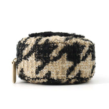 将图像加载到图库查看器中，CHANEL CC Logo Round ChainShoulder Beige/Black AP0986 Tweed Boa
