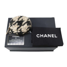 Load image into Gallery viewer, CHANEL CC Logo Round ChainShoulder Beige/Black AP0986 Tweed Boa
