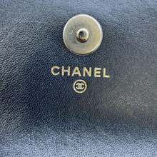 Load image into Gallery viewer, CHANEL Matelasse Pearl Chain Wallet Black AP2583 Lambskin
