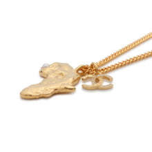 Load image into Gallery viewer, CHANEL African Continent Necklace Gold Gold Plated
