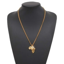 Load image into Gallery viewer, CHANEL African Continent Necklace Gold Gold Plated
