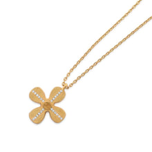 将图像加载到图库查看器中，CHANEL Clover motif necklace Gold Metal
