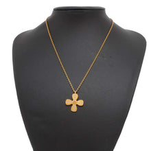 将图像加载到图库查看器中，CHANEL Clover motif necklace Gold Metal
