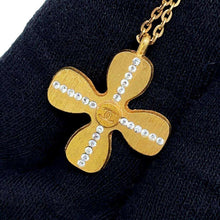 将图像加载到图库查看器中，CHANEL Clover motif necklace Gold Metal
