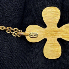 将图像加载到图库查看器中，CHANEL Clover motif necklace Gold Metal
