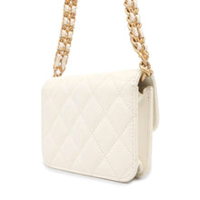 Load image into Gallery viewer, CHANEL Mini Materasse Chain Shoulder White AP2629 Caviar Leather
