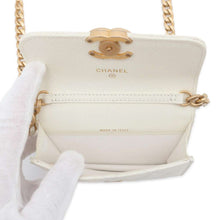 将图像加载到图库查看器中，CHANEL Mini Materasse Chain Shoulder White AP2629 Caviar Leather
