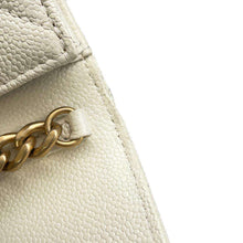 Load image into Gallery viewer, CHANEL Mini Materasse Chain Shoulder White AP2629 Caviar Leather
