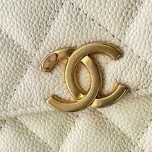 将图像加载到图库查看器中，CHANEL Mini Materasse Chain Shoulder White AP2629 Caviar Leather
