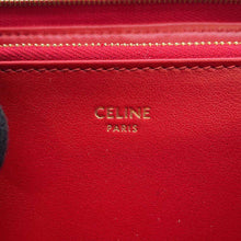 将图像加载到图库查看器中，CELINE CBag Charm Zip Around Long Cloth Red 10B553BFL Leather
