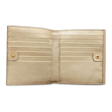 将图像加载到图库查看器中，FENDI Peekaboo Selleria Compact Wallet Light Beige 8M0438 Leather
