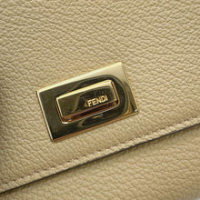 将图像加载到图库查看器中，FENDI Peekaboo Selleria Compact Wallet Light Beige 8M0438 Leather
