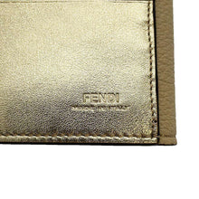 将图像加载到图库查看器中，FENDI Peekaboo Selleria Compact Wallet Light Beige 8M0438 Leather
