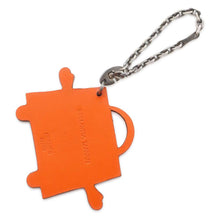 将图像加载到图库查看器中，HERMES Kelly Doll Keychain Orange Tadelakt Leather
