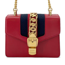 Load image into Gallery viewer, GUCCI Sylvie Shoulder Bag Red 431666 Leather
