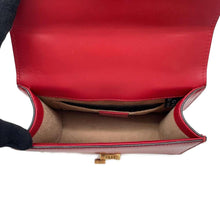 Load image into Gallery viewer, GUCCI Sylvie Shoulder Bag Red 431666 Leather
