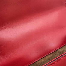 Load image into Gallery viewer, GUCCI Sylvie Shoulder Bag Red 431666 Leather
