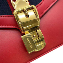 Load image into Gallery viewer, GUCCI Sylvie Shoulder Bag Red 431666 Leather
