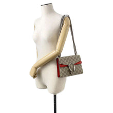 Load image into Gallery viewer, GUCCI Dionysus GG Supreme Shoulder Bag Brown/Red 421970 PVC Leather
