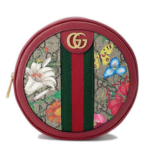 Load image into Gallery viewer, GUCCI Ophidia Round Backpack Mini Red/Brown 598661 PVC Leather
