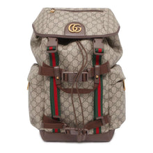 Load image into Gallery viewer, GUCCI Skateboard Backpack Beige 690999 GG SupremeCanvas
