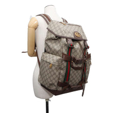 Load image into Gallery viewer, GUCCI Skateboard Backpack Beige 690999 GG SupremeCanvas
