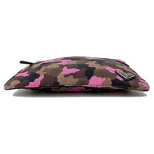 将图像加载到图库查看器中，PRADA Camouflage Pattern Shoulder Bag Pink/Khaki VA0886 Nylon Canvas
