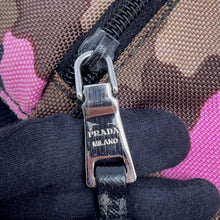 Load image into Gallery viewer, PRADA Camouflage Pattern Shoulder Bag Pink/Khaki VA0886 Nylon Canvas
