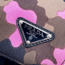 Load image into Gallery viewer, PRADA Camouflage Pattern Shoulder Bag Pink/Khaki VA0886 Nylon Canvas
