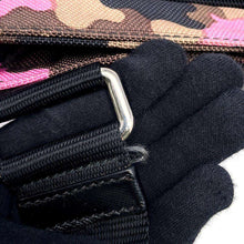 Load image into Gallery viewer, PRADA Camouflage Pattern Shoulder Bag Pink/Khaki VA0886 Nylon Canvas
