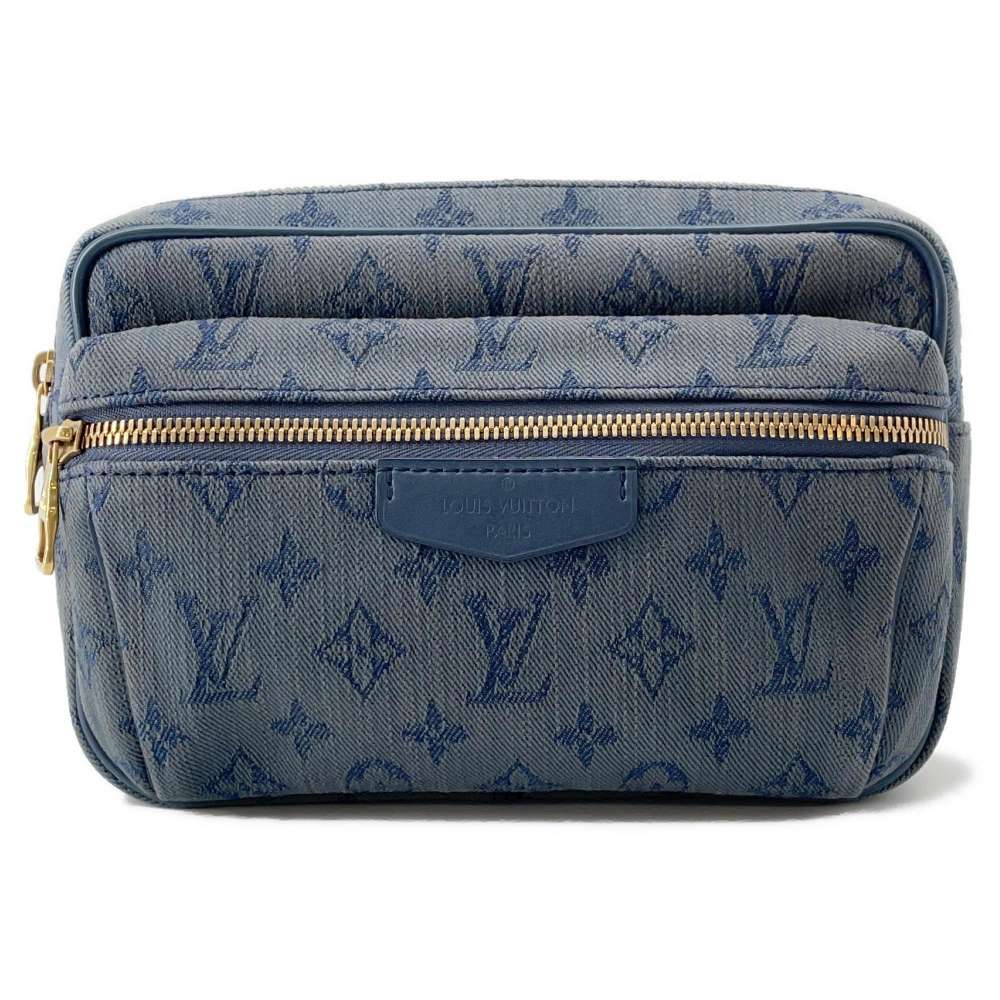 LOUIS VUITTON Bumbag / Outdoor Navy M44741 Monogram Denim