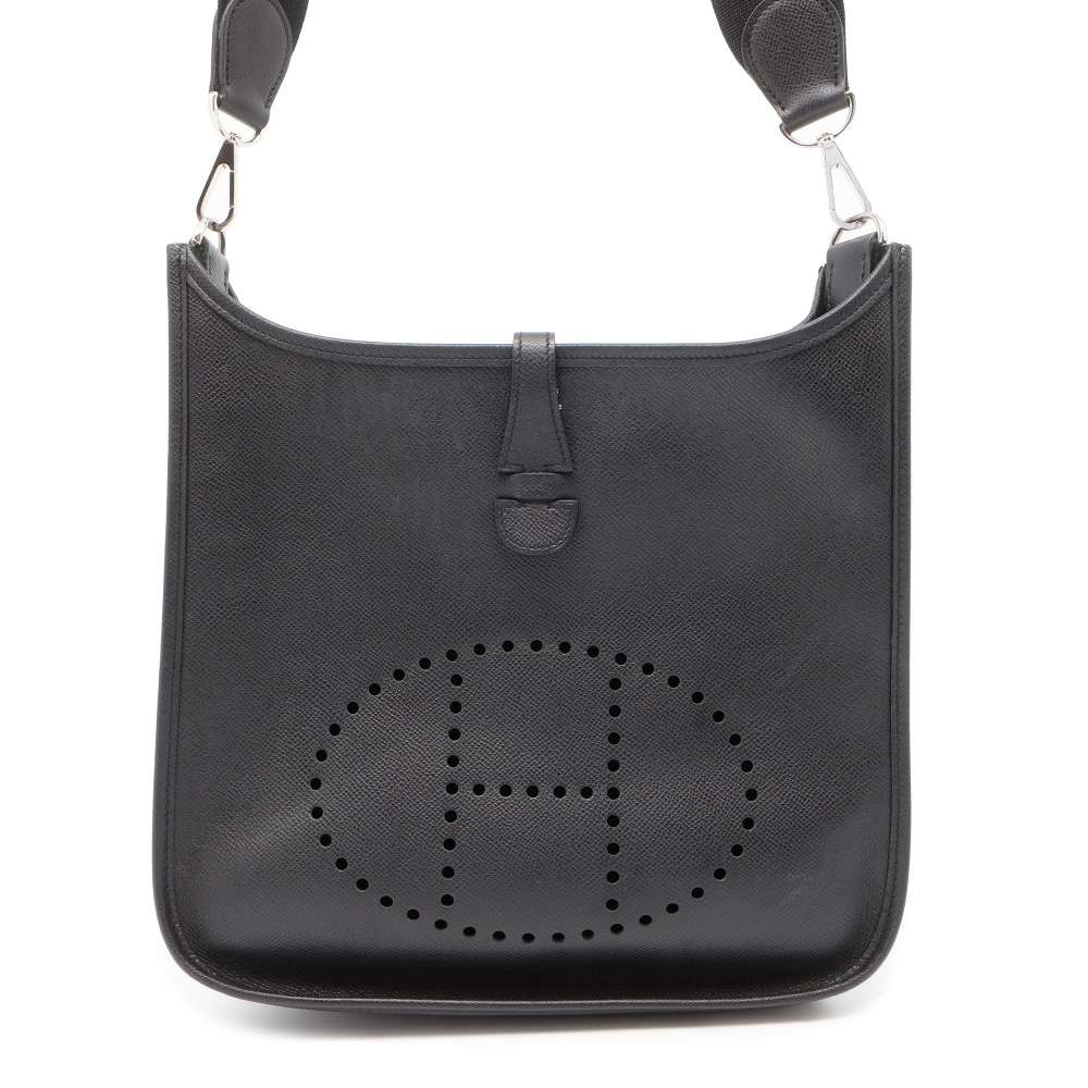 HERMES Evelyne2 Black Epsom Size PM