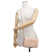 Load image into Gallery viewer, FENDI Logo ChainShoulder Bag Pink 8BS032 Leather
