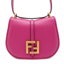 将图像加载到图库查看器中，FENDI C&#39;mon Shoulder Bag Pink 8BS082 Leather Size Small
