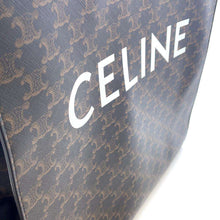 将图像加载到图库查看器中，CELINE Vertical Cover Tote Bag Black/Brown 190972 PVC Leather Size Large
