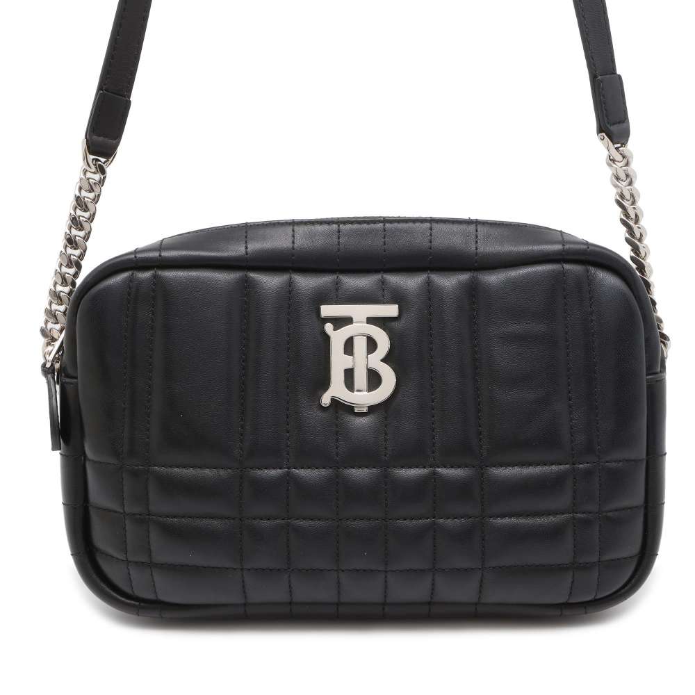 BURBERRY TB Logo Small Rolla Camera Bag Black 8064855 Lambskin