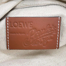 将图像加载到图库查看器中，LOEWE Paula&#39;s Ibiza Shark 2WAY Shoulder Bag Blue/Ivory B623AC7X01 Canvas
