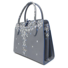 Load image into Gallery viewer, BVLGARI Alba Bag JoJo Killer Queen Japan Limited Edition Gray/Blue Leather Size Medium
