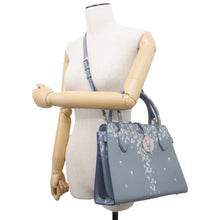 Load image into Gallery viewer, BVLGARI Alba Bag JoJo Killer Queen Japan Limited Edition Gray/Blue Leather Size Medium
