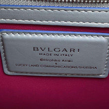 Load image into Gallery viewer, BVLGARI Alba Bag JoJo Killer Queen Japan Limited Edition Gray/Blue Leather Size Medium
