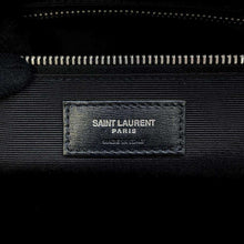 将图像加载到图库查看器中，SAINT LAURENT PARIS 2WAYBriefcase Black Canvas Leather
