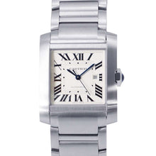 将图像加载到图库查看器中，CARTIER Tank francaise LM W36.7mm x H30.5mm Stainless Steel Silver Dial WSTA0067
