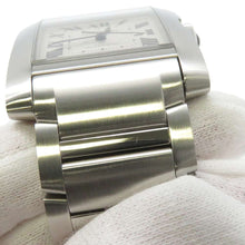 将图像加载到图库查看器中，CARTIER Tank francaise LM W36.7mm x H30.5mm Stainless Steel Silver Dial WSTA0067
