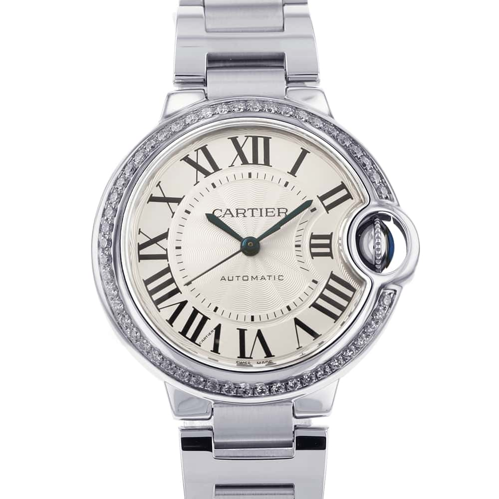 CARTIER Ballon Bleu W33mm Stainless Steel Silver Dial W4BB0016